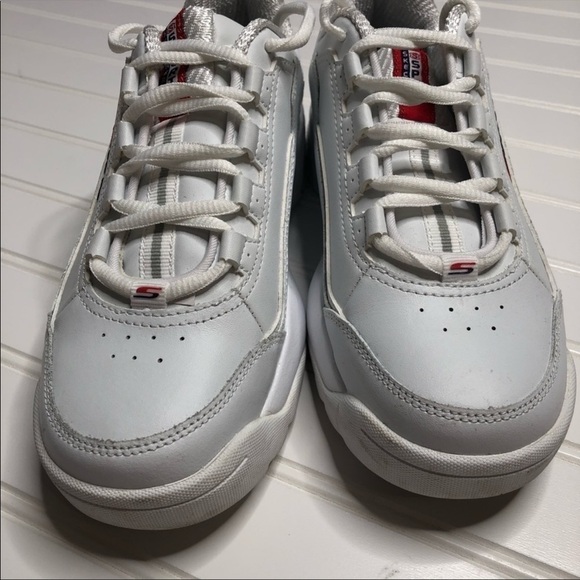 Sketchers SKX white memory foam sneakers 6.5 - Picture 5 of 8